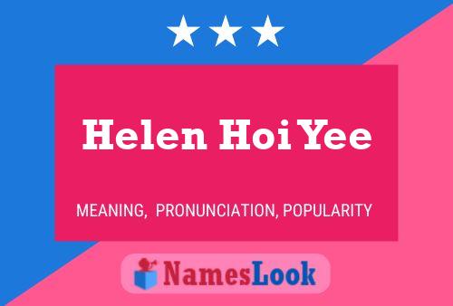 Helen Hoi Yee Naam Poster