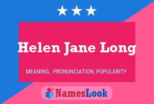 Helen Jane Long Naam Poster