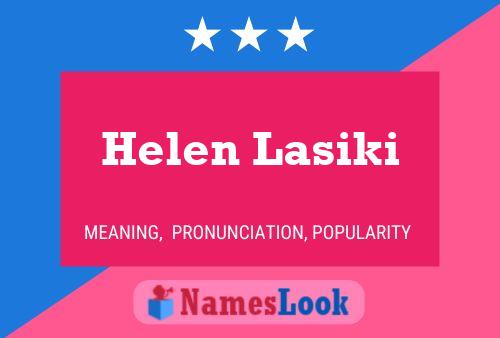 Helen Lasiki Naam Poster