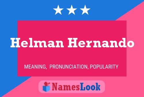 Helman Hernando Naam Poster