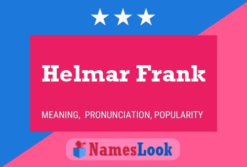 Helmar Frank Naam Poster