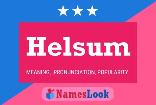 Helsum Naam Poster