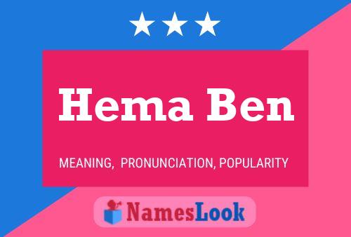 Hema Ben Naam Poster