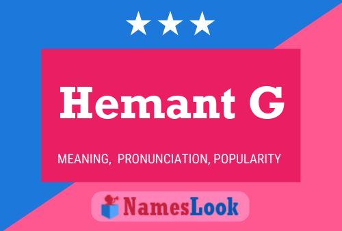 Hemant G Naam Poster