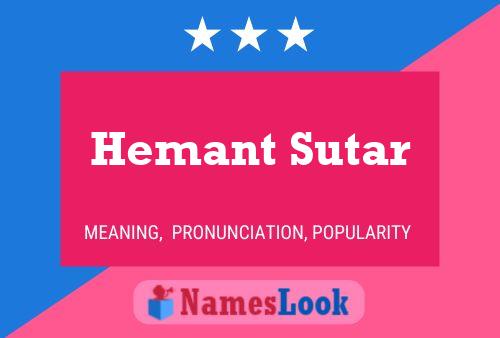 Hemant Sutar Naam Poster