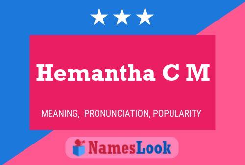 Hemantha C M Naam Poster