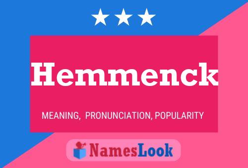 Hemmenck Naam Poster