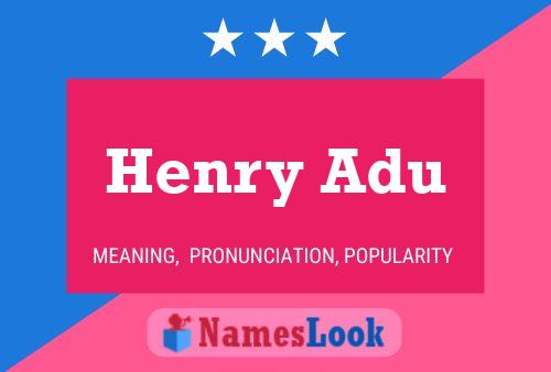 Henry Adu Naam Poster