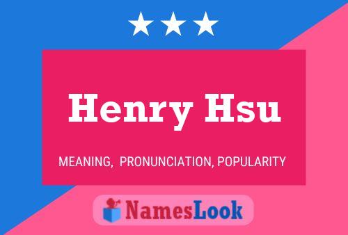 Henry Hsu Naam Poster