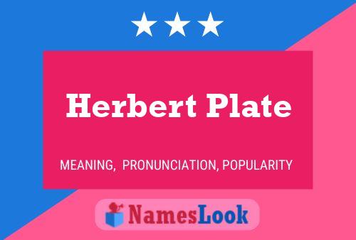 Herbert Plate Naam Poster