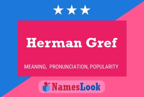 Herman Gref Naam Poster