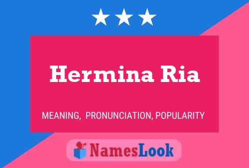 Hermina Ria Naam Poster