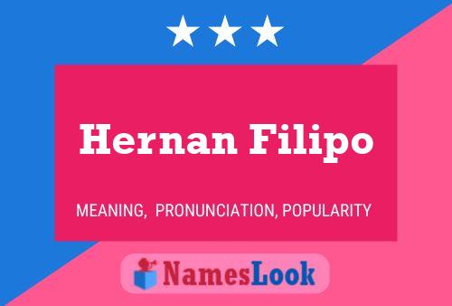 Hernan Filipo Naam Poster