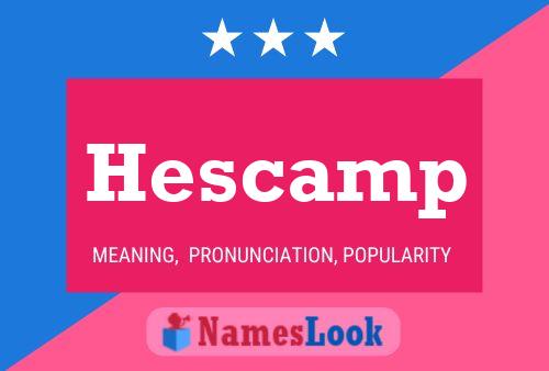 Hescamp Naam Poster