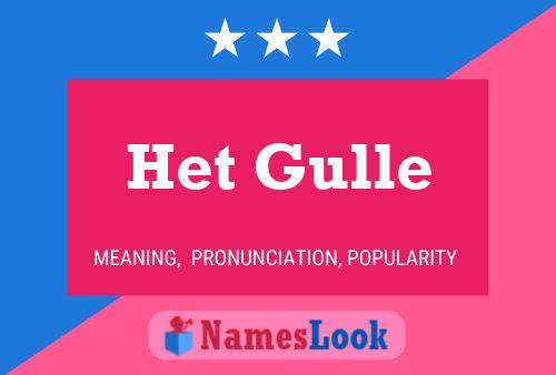 Het Gulle Naam Poster