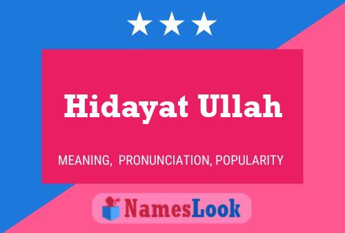 Hidayat Ullah Naam Poster