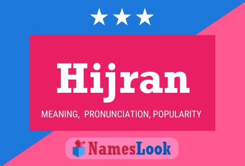 Hijran Naam Poster