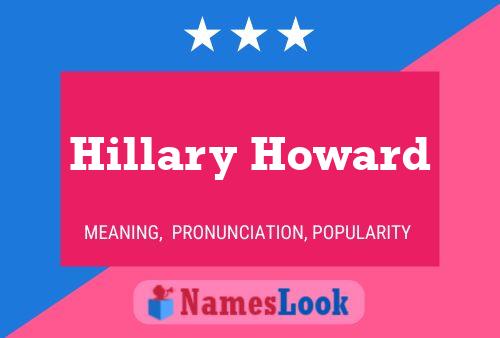 Hillary Howard Naam Poster