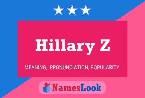 Hillary Z Naam Poster