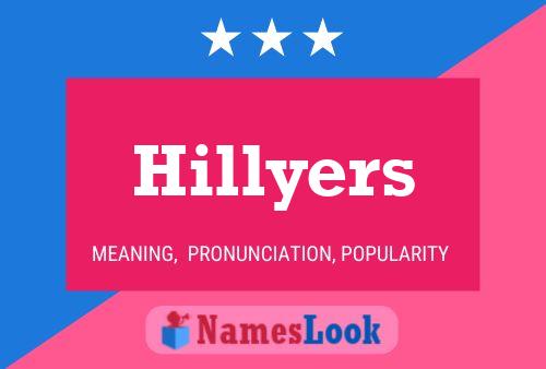 Hillyers Naam Poster