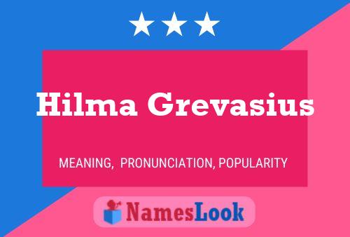 Hilma Grevasius Naam Poster