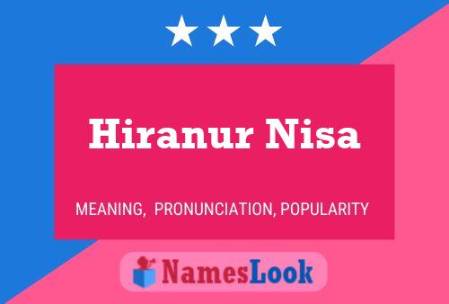 Hiranur Nisa Naam Poster