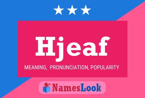 Hjeaf Naam Poster