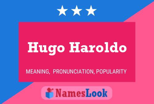 Hugo Haroldo Naam Poster