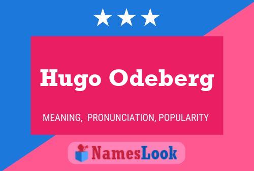 Hugo Odeberg Naam Poster