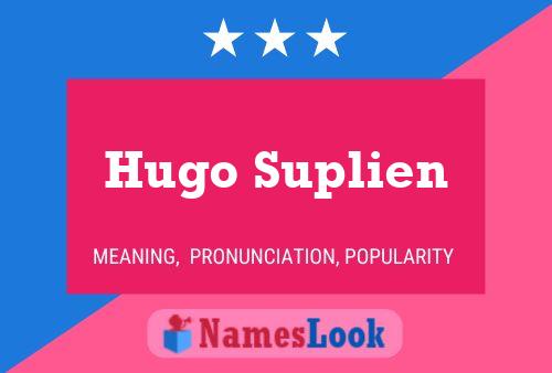 Hugo Suplien Naam Poster