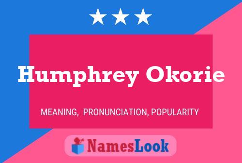 Humphrey Okorie Naam Poster