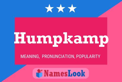 Humpkamp Naam Poster