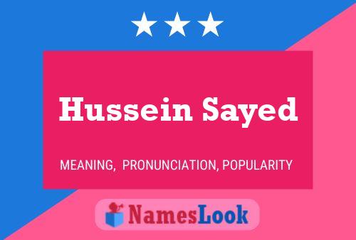 Hussein Sayed Naam Poster