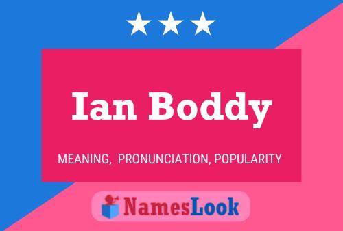 Ian Boddy Naam Poster