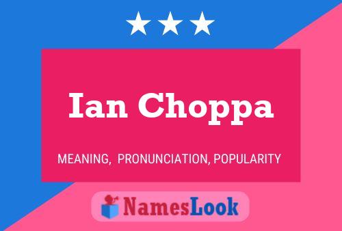 Ian Choppa Naam Poster