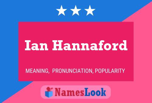 Ian Hannaford Naam Poster