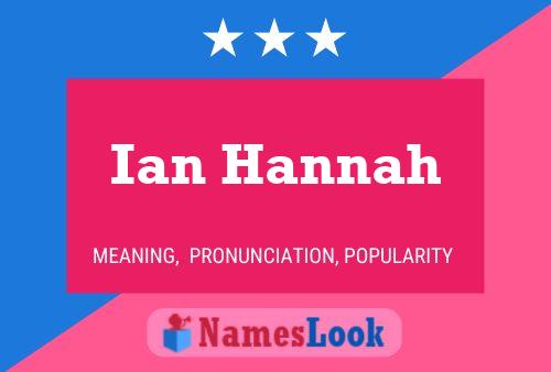 Ian Hannah Naam Poster