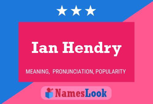 Ian Hendry Naam Poster