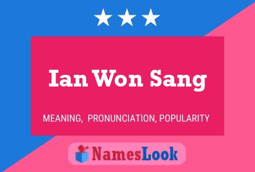 Ian Won Sang Naam Poster