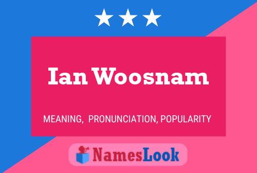 Ian Woosnam Naam Poster