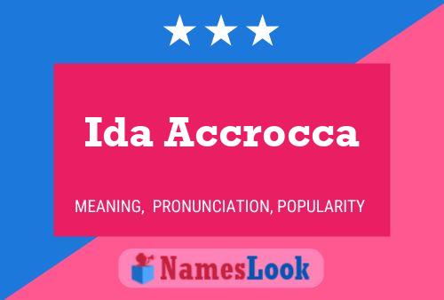 Ida Accrocca Naam Poster