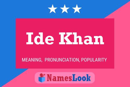 Ide Khan Naam Poster