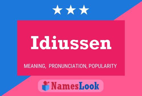 Idiussen Naam Poster