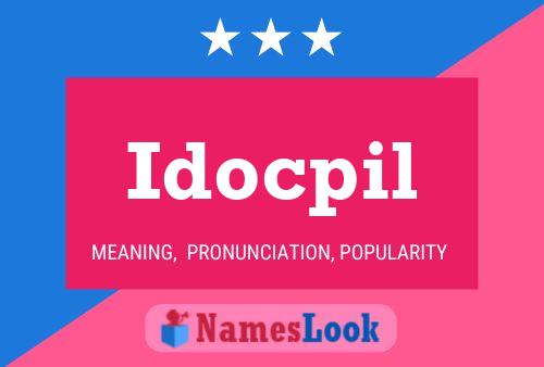 Idocpil Naam Poster