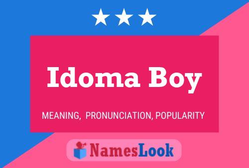 Idoma Boy Naam Poster