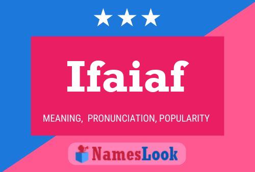 Ifaiaf Naam Poster