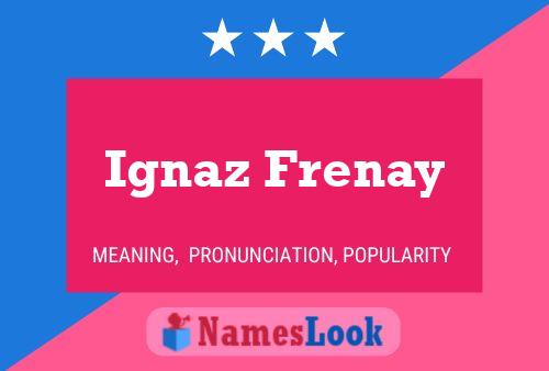 Ignaz Frenay Naam Poster