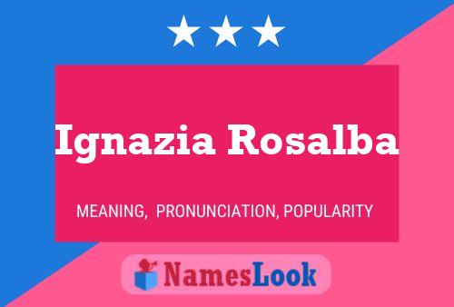 Ignazia Rosalba Naam Poster