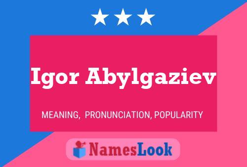 Igor Abylgaziev Naam Poster