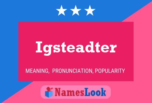 Igsteadter Naam Poster